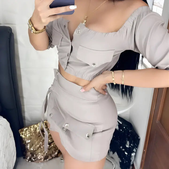 Conjunto falda short