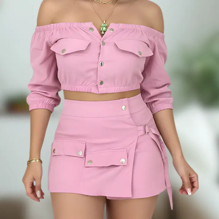 Conjunto falda short